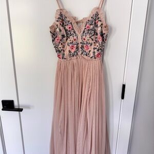 Occasion (Dex) Embroidered Strap Dress